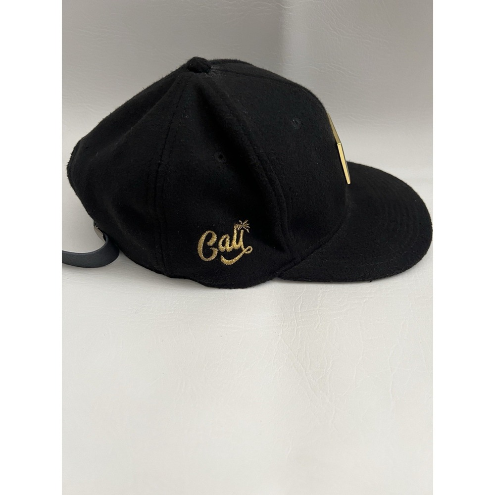 California Republic Black Gold Plaque Bear Logo Hat Cap Lids Exclusive - Picture 6 of 10